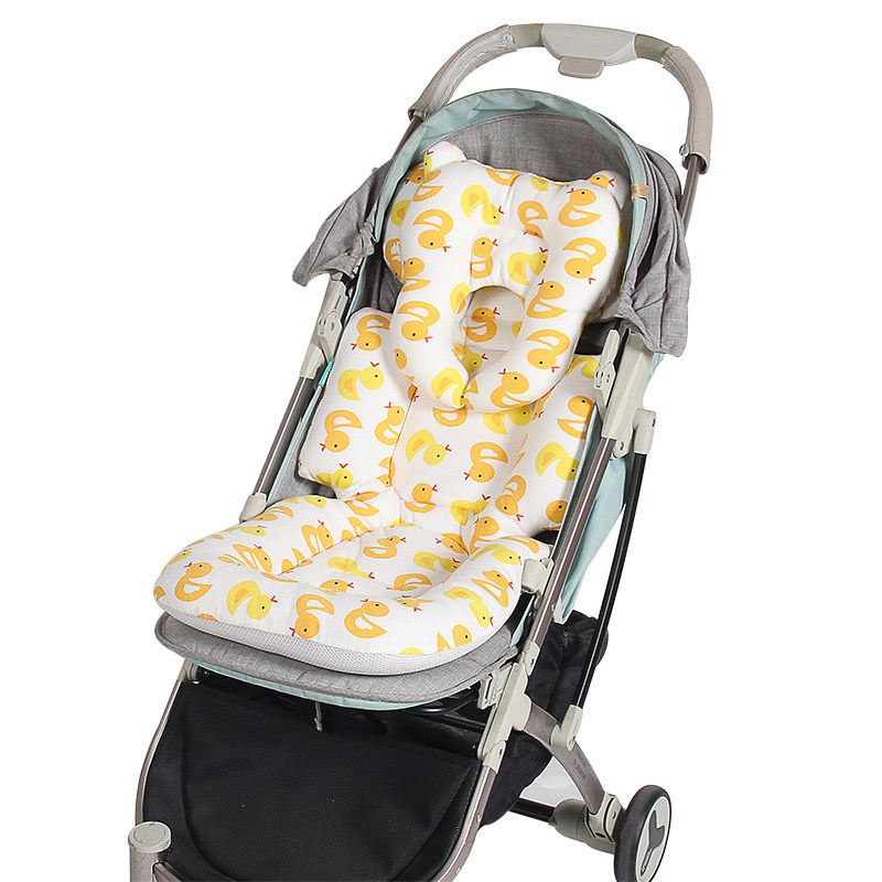 婴儿推车坐垫秋冬四季通用宝宝伞车加厚保暖棉垫纯棉婴儿睡篮垫子