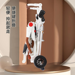 双胞胎溜娃神器大小宝宝可坐可平躺二胎婴儿折叠双人手推车遛娃车