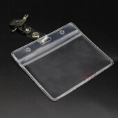 工作牌员工吊牌工作证出入证卡套带夹子挂绳加厚防水定制展会证