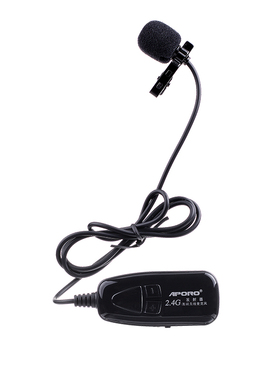 APORO 2.4G无线麦克风 头戴式 领夹式 发射器接收器 话筒耳麦配件