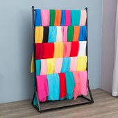 架 店裤 铁艺围巾架子落地式 展示架丝巾挂货架毛巾面料布料收纳服装