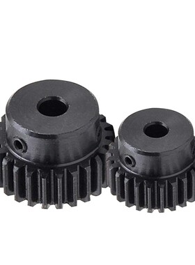 正齿轮 电机齿轮 0.5模40齿 0.5m40T 内孔5/6/6.35 发黑 带顶丝