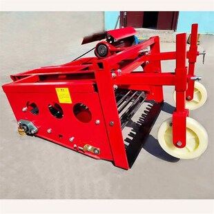 百合收割机聊城大蒜收获机12马力手扶车带前置挖蒜机震动刀铲