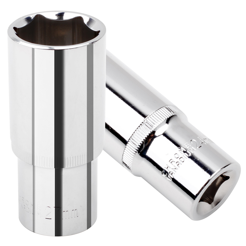 六角加长套筒头套装电动扳手套筒8-32mm小风炮1/2大飞加长型空心