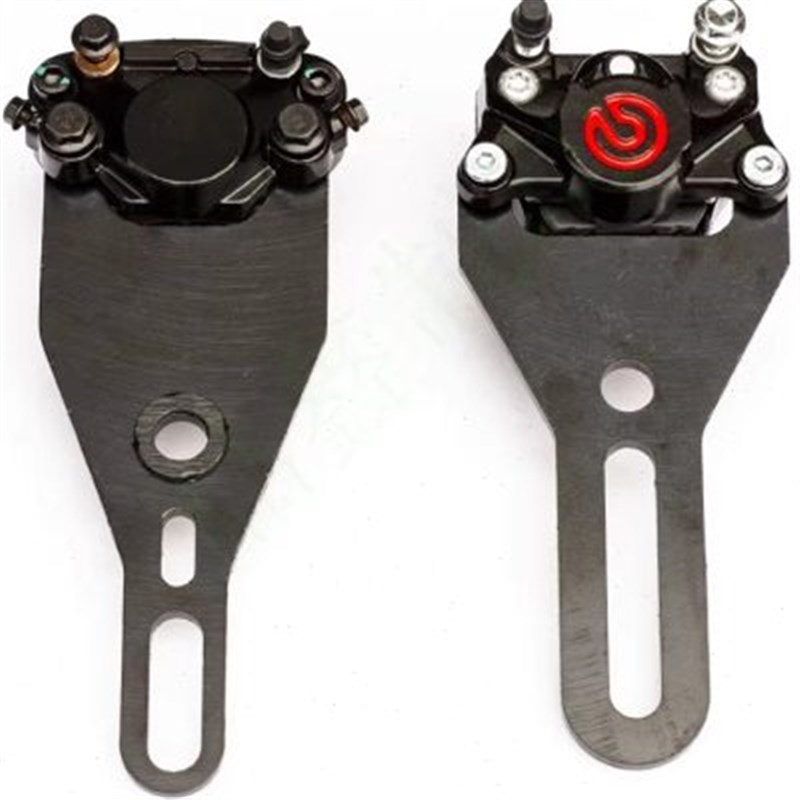 国标电动车卡钳连接板下泵转接码淑女刹车泵螃蟹卡钳支架前刹后刹