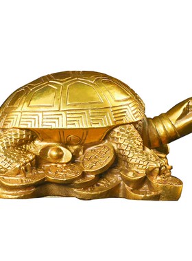 铜乌龟摆件铜龟长寿龟祝寿贺寿礼物家居金龟客厅办公室装饰工艺品