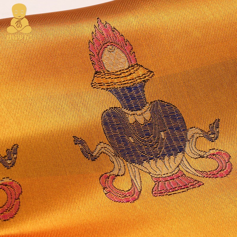 哈达藏族饰品加厚绣花八吉祥顺滑流苏家居送长辈礼仪用品批量发