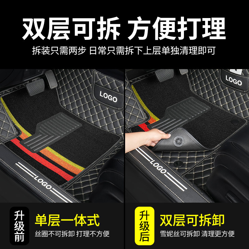 二代长安cs75plus脚垫cs75主驾驶s75单个专用汽车全包围片新款 第