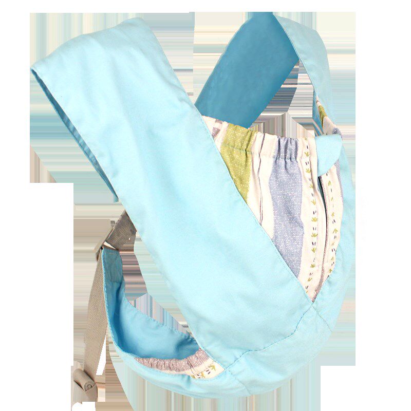 夏季透气日式简易便携婴儿背带宝宝背袋前抱后背式背娃神器背巾