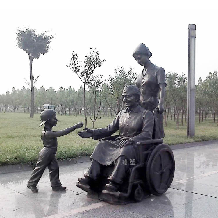 铸铜拉小提琴人物 玻璃钢仿铜音乐演奏艺术人物雕塑摆放户外景观