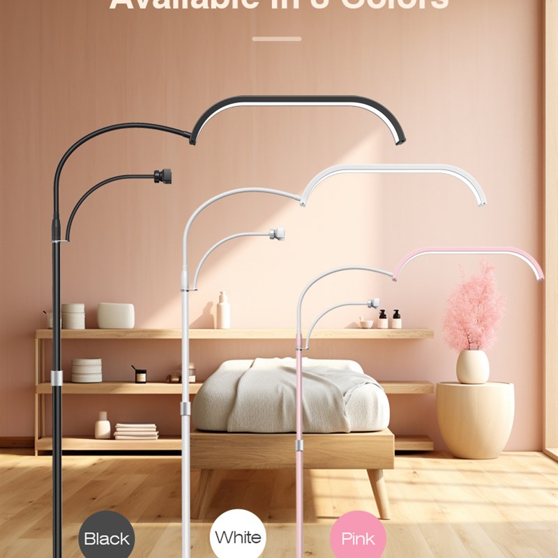 新款40W美容灯led护眼专用美睫灯美妆美甲纹绣月亮灯落地补光灯