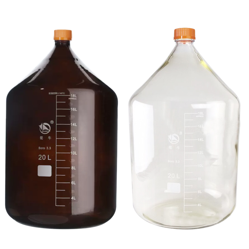 蜀牛 蓝盖试剂瓶 20L透明 棕色丝口瓶 取样瓶 GL45 高硼硅玻璃瓶