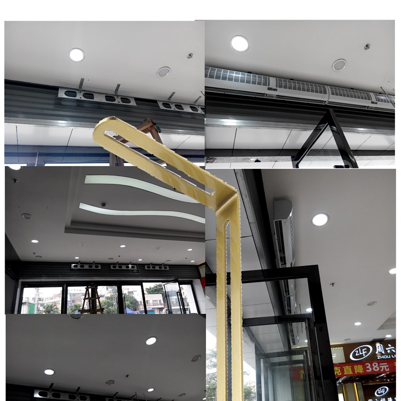 不锈钢吊装风幕机安装配件加厚角码L型 角铁固定支架层板托连接件