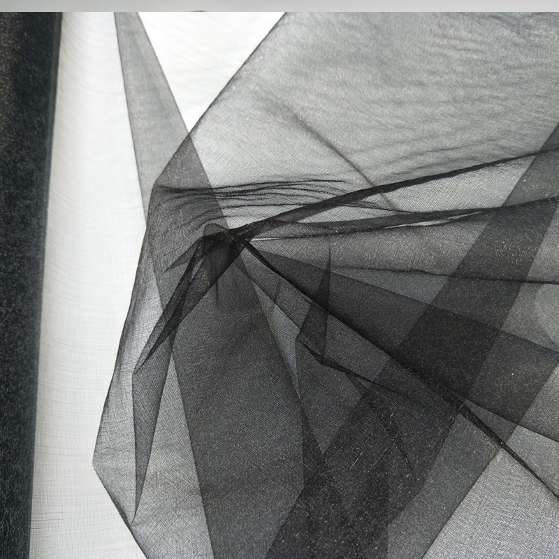 黑纱包花用纱鲜花纱雪纱包装纱幔花束纱仙女纱白色雪纱蓝色纱幔