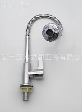 不锈钢向15673滚珠圆立式洒单水厨房龙不头锈钢单冷花头洗菜盆水