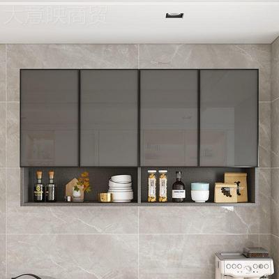 太空铝实厨房吊厅柜NUG墙式壁柜餐多功能收纳柜木厨房悬挂橱柜储