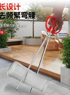 kt垃拾圾夹子火钳长夹钳环卫工人钳子垃圾VQG钳物取物捡器黄子鳝