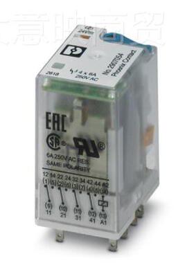 菲尼克斯单个继电器4 - REL-CHQBIR/24D/4X21  2-907054全新原装