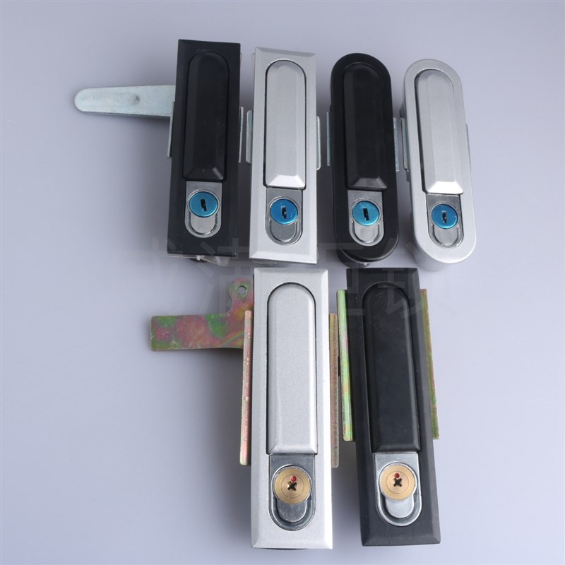 威满柜锁 MS618亚/黑平面锁 高低压开关电器柜门锁 MS628工业柜锁