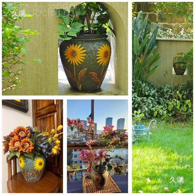 向GBJ葵陶瓷花瓶花盆式油画中式日陶法罐摆复古件插花轻奢,搬运/仓储/物流设备,其他起重搬运设备,淘宝优惠券,粉丝福利购,淘宝优惠卷