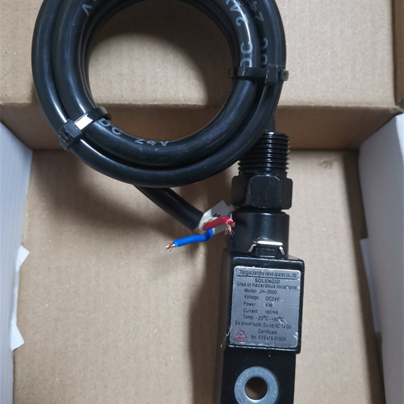 ExmbIICT4 Gb防爆电磁阀防爆线圈JH-1000 JH-2000 DC24V 4W 165mA