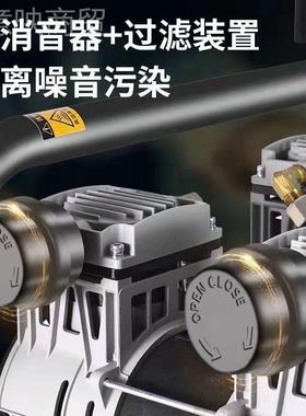 便携式空压机静音无油高压气泵型压大功真石小漆VUK喷漆机空率气