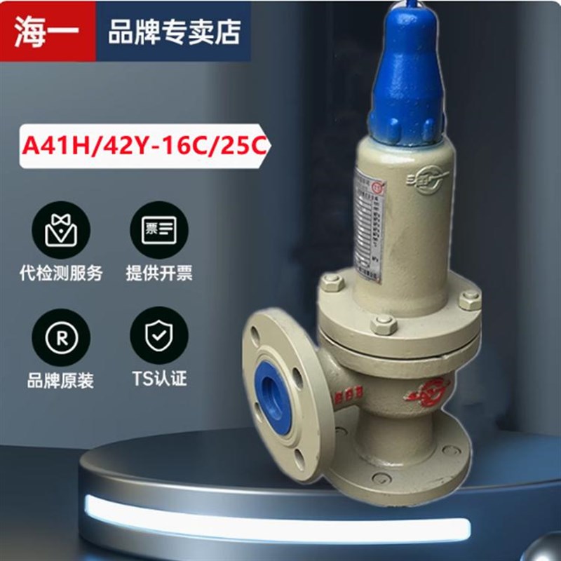 A41H/42Y-16/25C海一阀门安全阀 铸钢弹簧微启式封闭式法兰安全阀