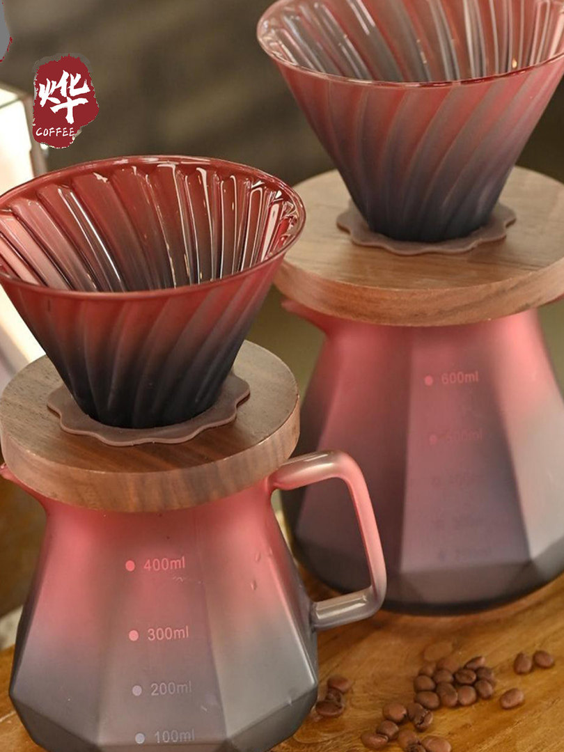 鲁威咖啡黑莓咖啡壶套装手磨家用玻璃手冲泡器具过滤杯共用壶手冲,餐饮具,咖啡套具,淘宝优惠券,粉丝福利购,淘宝优惠卷