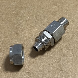 M12X1.5 pu软 φ12m 8mm不锈钢快拧接头外螺纹接内径8mm外径12mm