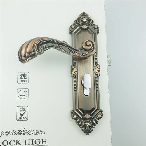 欧式门锁室内卧室家用机械门锁具套F装把手实木门锁具房门锁三件