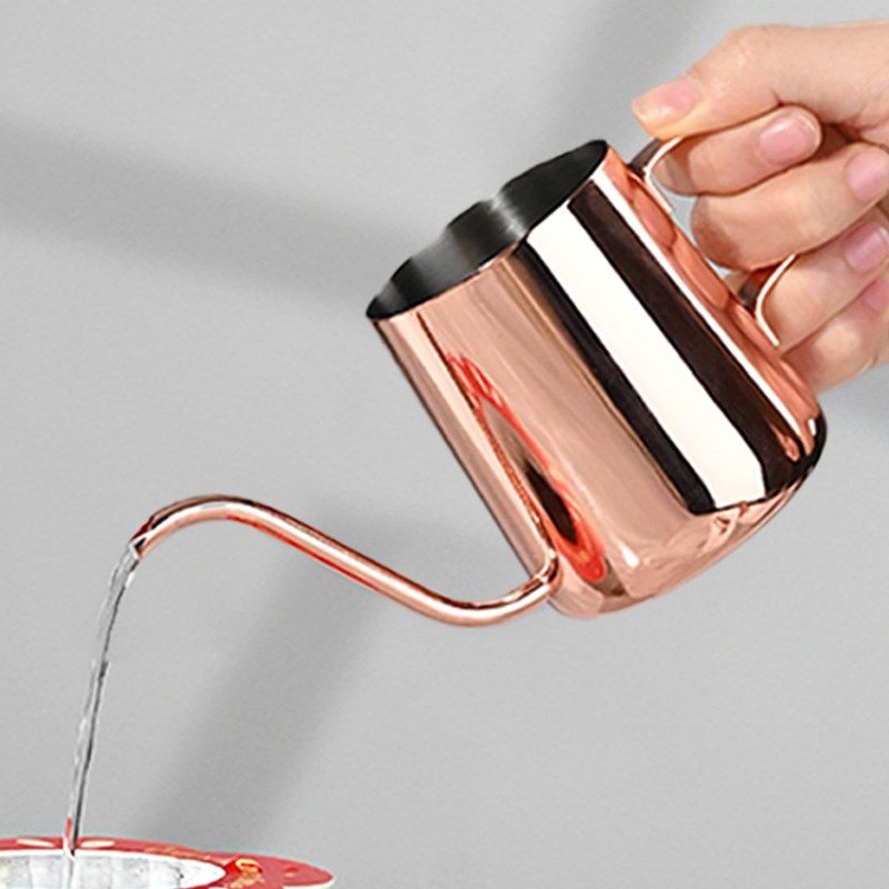 挂耳手冲壶e咖啡壶 玫瑰金色家用长嘴细口壶 挂耳咖啡器具冲泡壶,餐饮具,手冲壶,淘宝优惠券,粉丝福利购,淘宝优惠卷