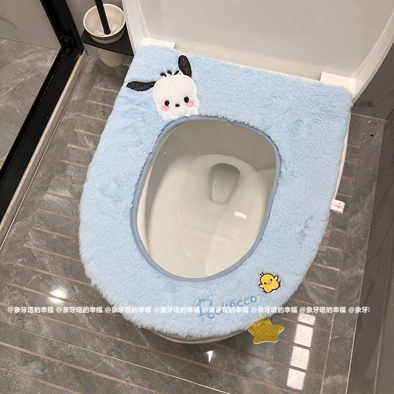可爱卡通刺绣四季通用马桶垫坐便器垫子家用粘扣式马桶垫圈毛绒坐,家庭/个人清洁工具,马桶套/马桶座圈,淘宝优惠券,粉丝福利购,淘宝优惠卷