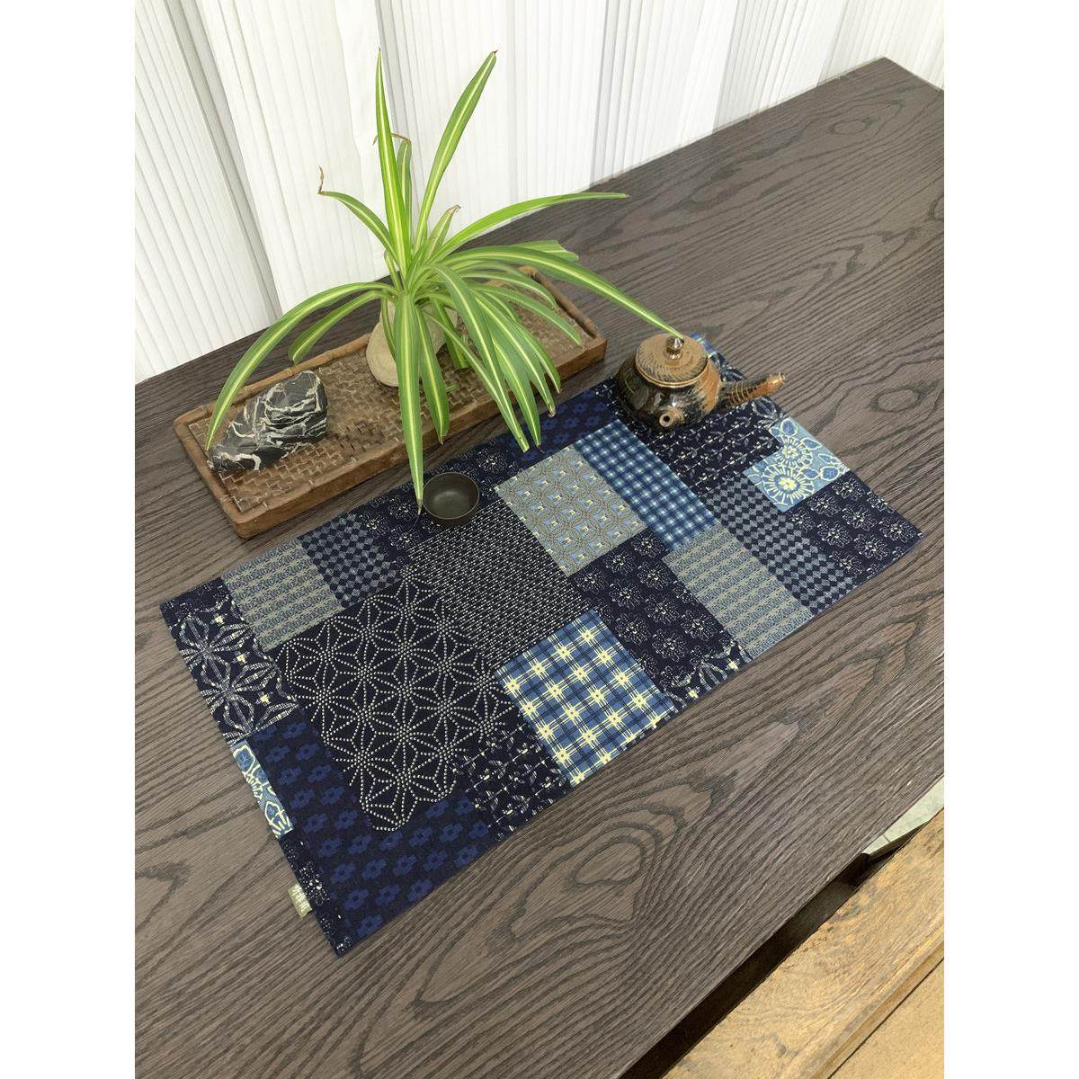 茶席棉麻复古民族风拼布印花茶席桌旗布艺茶垫禅意新中式小茶席,居家布艺,茶席,淘宝优惠券,粉丝福利购,淘宝优惠卷