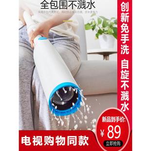 宝家洁拖把家用一拖干湿两用免手洗平板拖帕自旋懒人地拖布墩布净