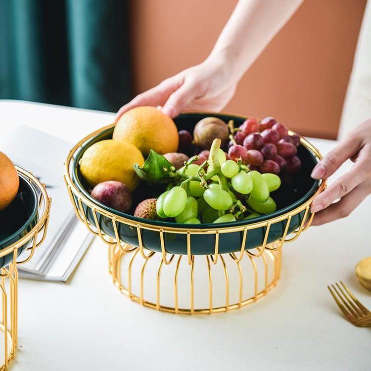 水果盘创意客厅欧式家用果盘水果篮简约现代铁架篮铁艺金色铁架篮,餐饮具,果盆/果盘/果篮,淘宝优惠券,粉丝福利购,淘宝优惠卷