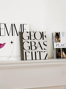 ins拍照道具简约背景北欧冷淡风家居摆件桌面摆画样板房装饰挂画