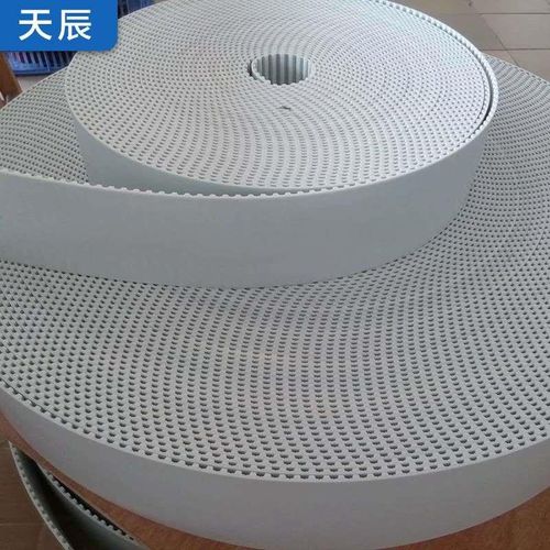 聚氨酯钢丝同步带 PU接驳无缝带 加档块皮带O梯形齿输送带机头皮