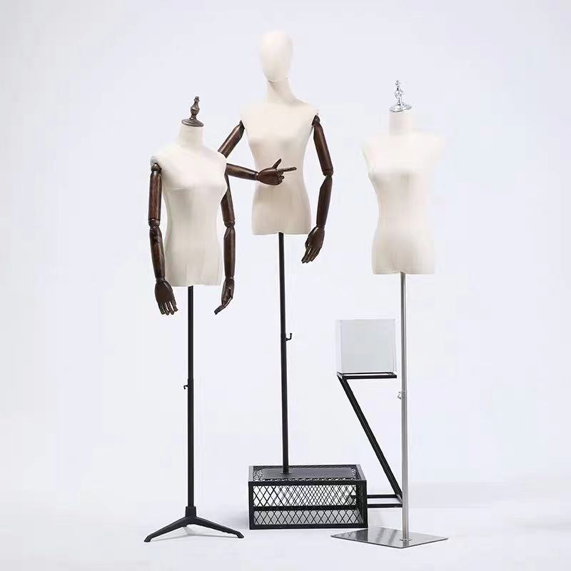 模特展示架女服装店展示模特道z具女半身橱窗模婚纱拍照假模特人