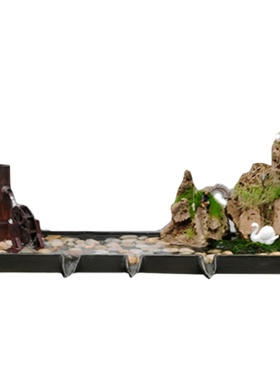 陶瓷流水器大型鱼池鱼缸假山水景盆景流水摆件循环X过滤装饰造景