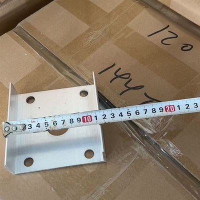 铝艺楼梯扶手底座铝扶手120大柱D固定底座4孔底座铝底座型材包邮