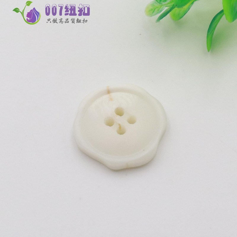 007纽扣卡其色花纹花朵形状4眼扣子G男女毛呢大衣风衣外套棉衣扭