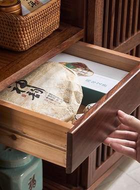 胡桃木茶水c柜可移动烧水壶一体泡茶台茶车带轮茶边几实木功夫茶