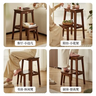 实木折叠梯凳多功能两用s梯子步梯家用加厚楼梯台阶登高凳伸缩梯