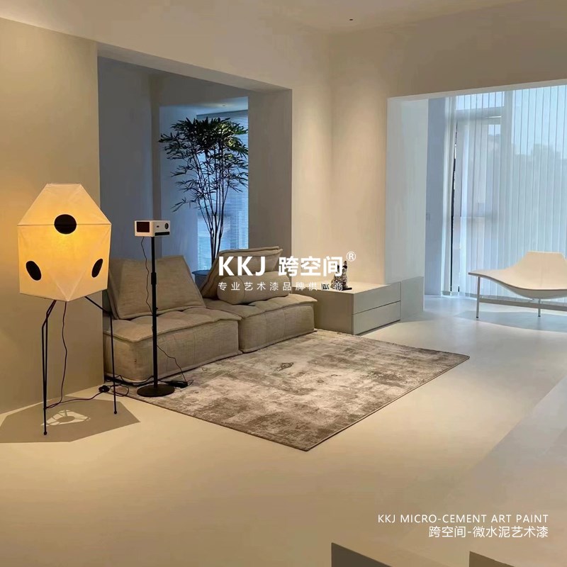 双组份液态微水泥k第三代新材料滚涂喷涂卫生间阳台瓷砖地面墙面