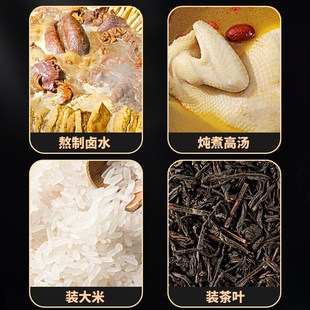特厚304不锈钢l桶圆桶带盖汤锅汤桶家用卤水桶油桶储水桶大容量锅
