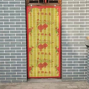 家用竹门帘防蚊防o晒透气竹帘子挂帘客厅厨房大门单门用竹门 夏季