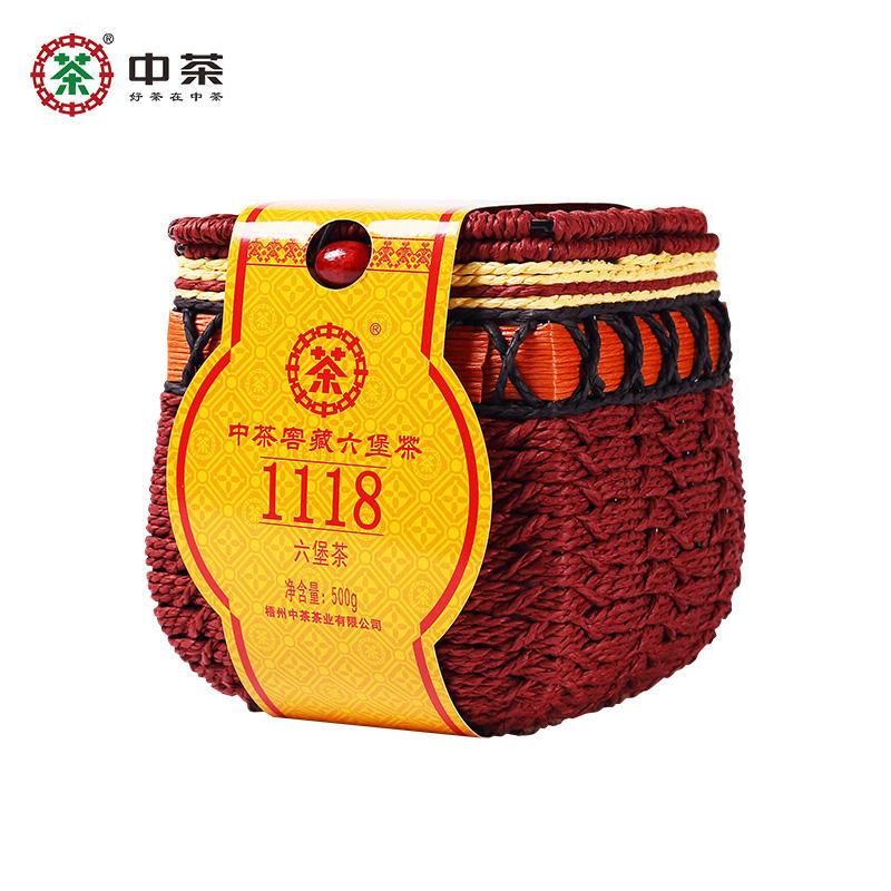 中茶 梧州窖藏六堡茶1118黑茶散茶500g 中粮茶叶
