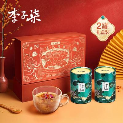 李子柒藕粉桂花坚果藕粉2罐莲藕粉营养早餐代餐冲饮送礼礼盒装by