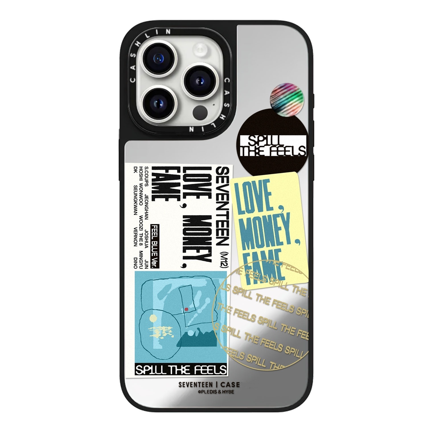 CASE联名SEVENTEEN男团16Pro手机壳适用于iPhone15ProMax苹果14plus明星同款13防摔保护套12艺术家11镜面磁吸