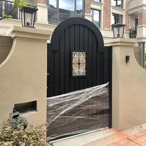 铝合金别墅庭院门法式花园门户外农村自建房大门铁艺院子大门个性
